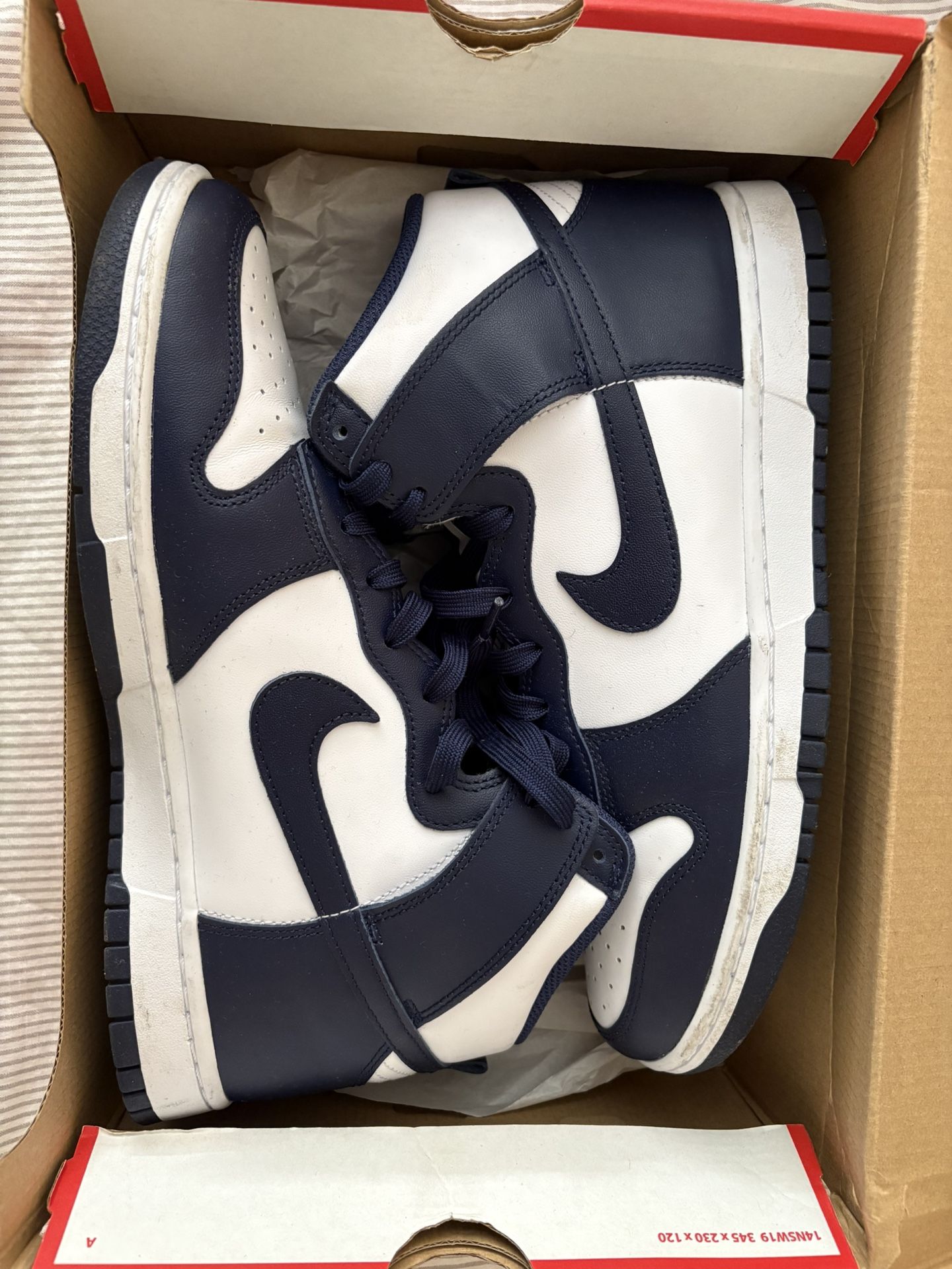 Nike Dunks Midnight Navy Size 10.5
