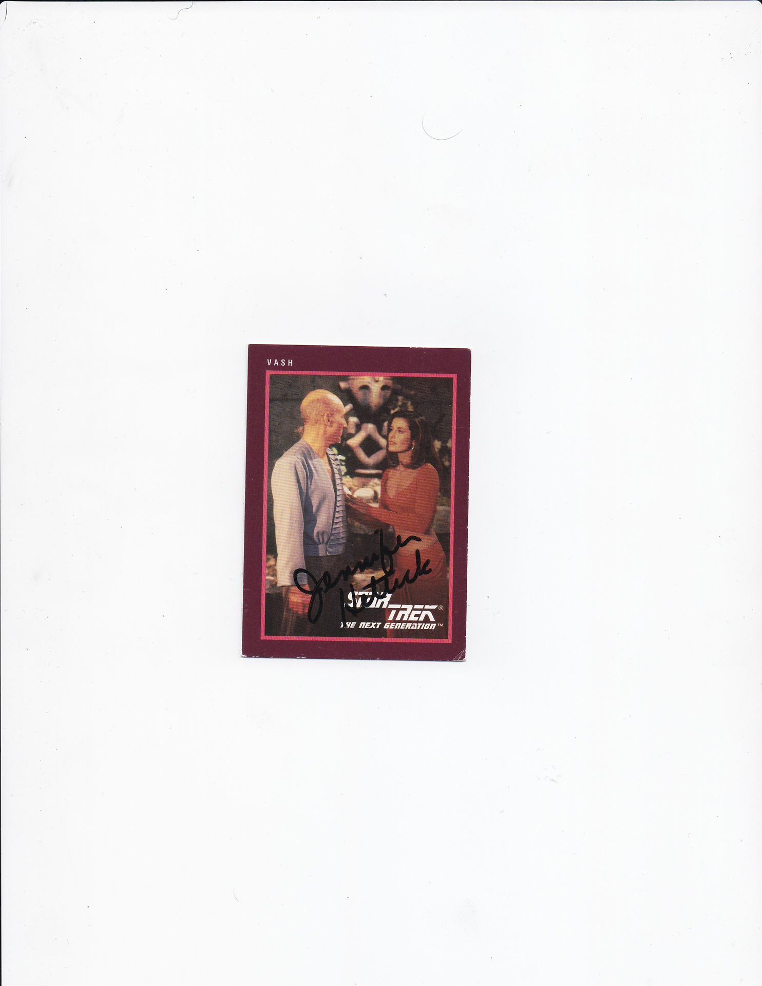 StarTrek Original Trading Card VASH #304 Signed /Autographed by Jennifer Hetrick