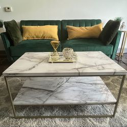 faux marble coffee table