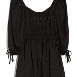 Blu Pepper Black Satin Checkered Dress Size 14