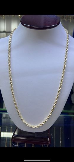 14k gold rope chains real gold!!