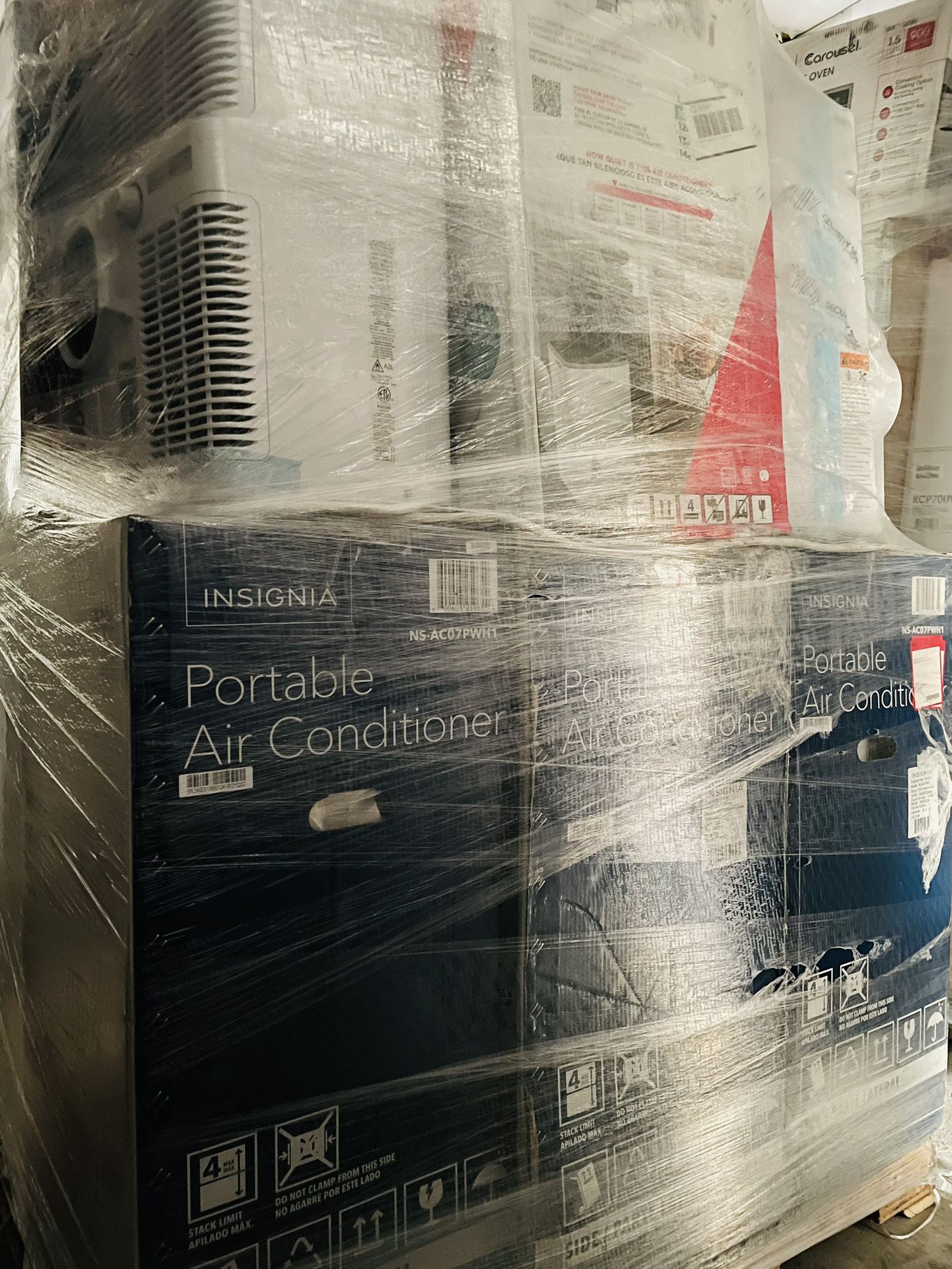 Pallet Of Portable AC & dehumidifiers