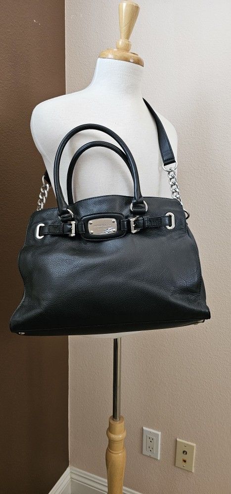 Michael Kors Black Leather Women Bag