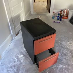 2 Draw Steel Filing Cabinet 