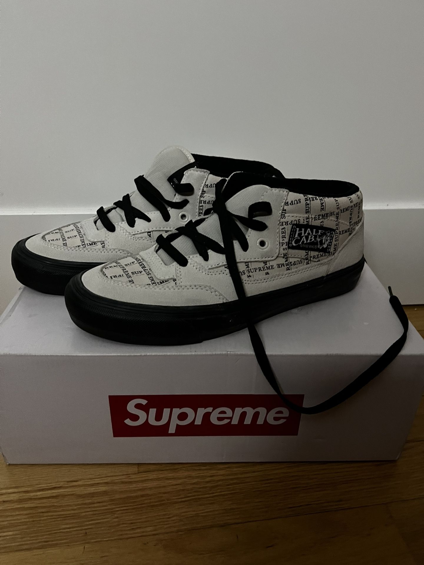 Supreme Vans Grid White Size 9