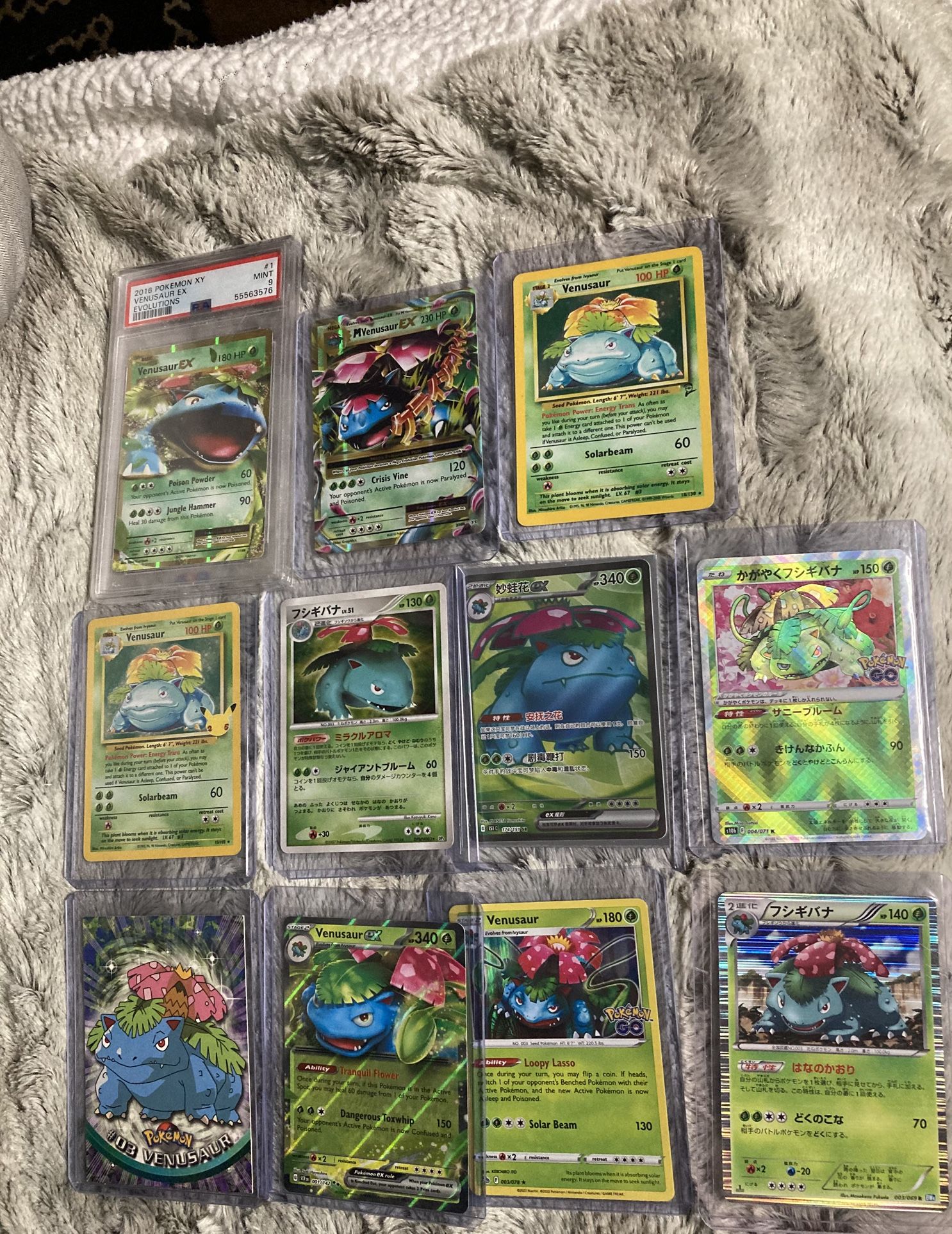 RARE Pokémon Venusaur Cards/Graded Lot