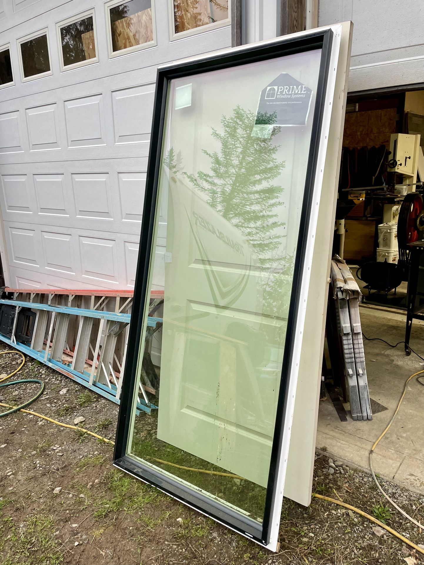 Black Vinyl Window Tempered New