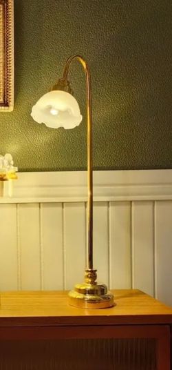 Miniature Dollhouse Tiffany Style Lamp