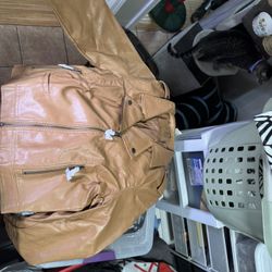 Faux leather moto jacket