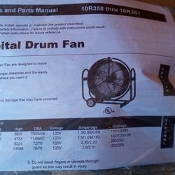 Drum Fan one more left
