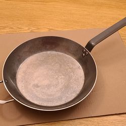 Jumbo 14-inch de Buyer Mineral B Classic Carbon Steel Fry Pan Excellent Condition