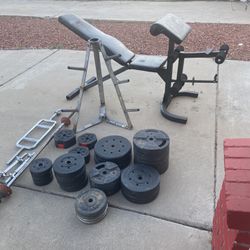 Weight Lifting Bundle Package -weights/bench /tree