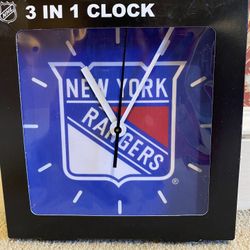 New York Rangers Foam Clock