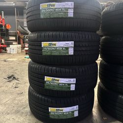 215/50R17 FOUR NEW TIRES WITH FREE ALIGNMENT 