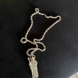 Silver Rope Necklace 