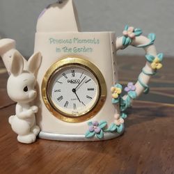 " Precious Moment In The Garden" Every Moment Is Precious Mini Watering Can Clock