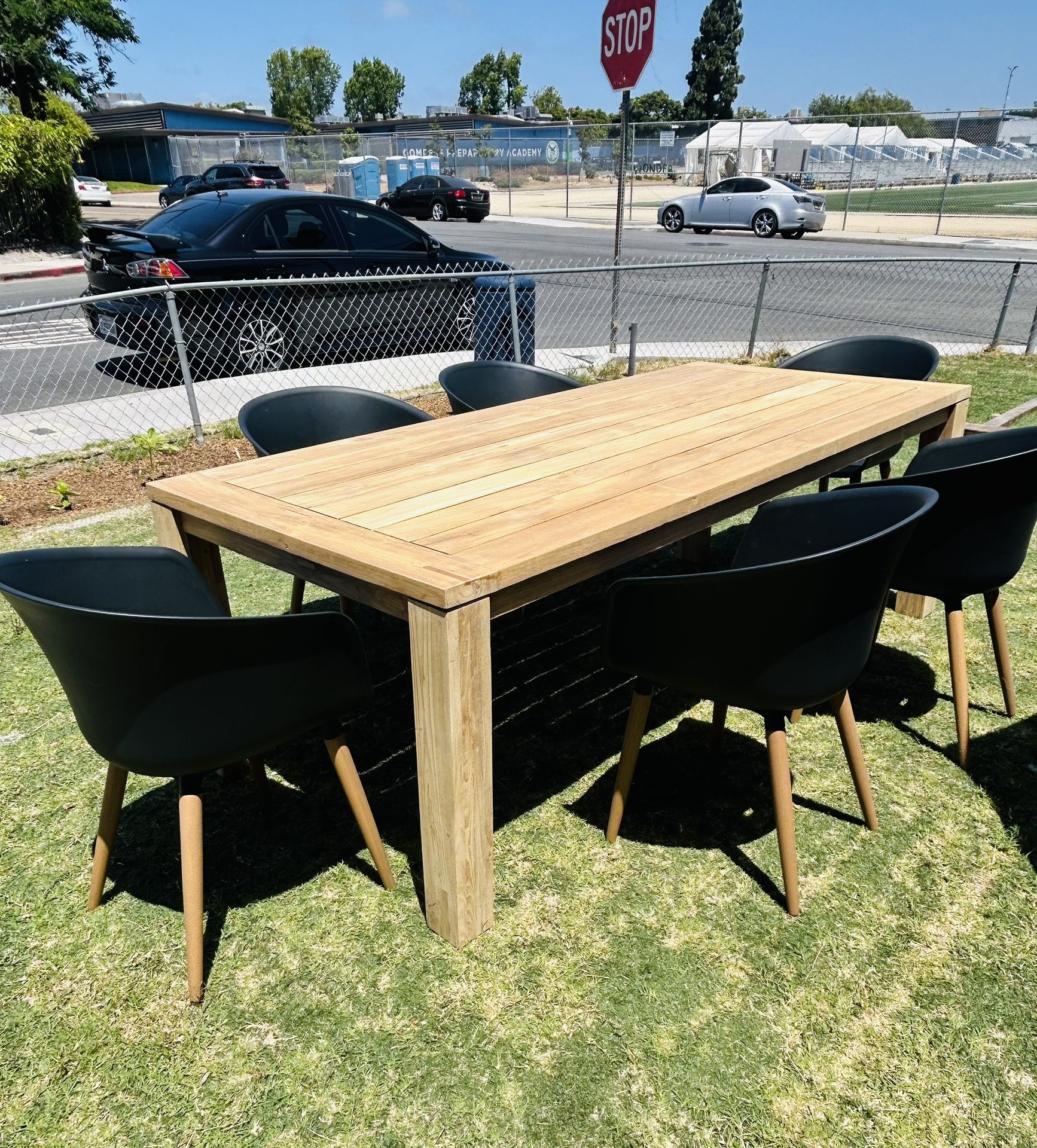 Teak 7 piece patio Set