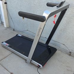 GoPlus 2 In 1 Folding Treadmill 2.25hp Superfit Electric Treadmill Walking Jogging Home Office 7.5mph Work Out Cardio