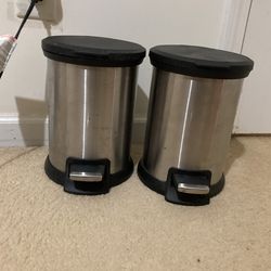 Mainstays Step Can Stainless Steel 2 Piece Set 1.32g(5L)