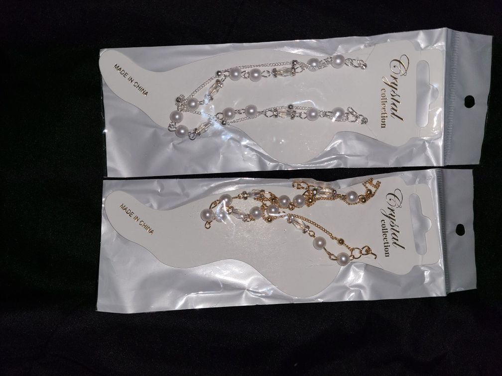 Gold silver plated anklet