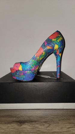 Brian Atwood Genuine Snakeskin Heels, Ladies Sz 8