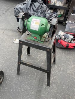 6-Inch Bench Grinder with Metal Stand