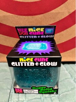 Needoh NICE CUBE Glitter and Glow BLUE
