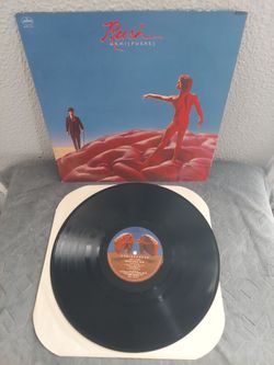 Rush vinyl record album with poster