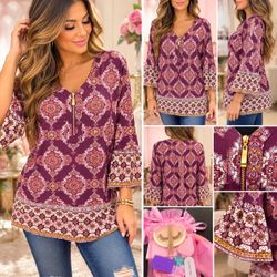 NWOT Boho Tunic-M