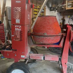 Multiquip MC64SH5 concrete mixer-This is a 6 cubic ft towable mixer-Honda GX160 engine
