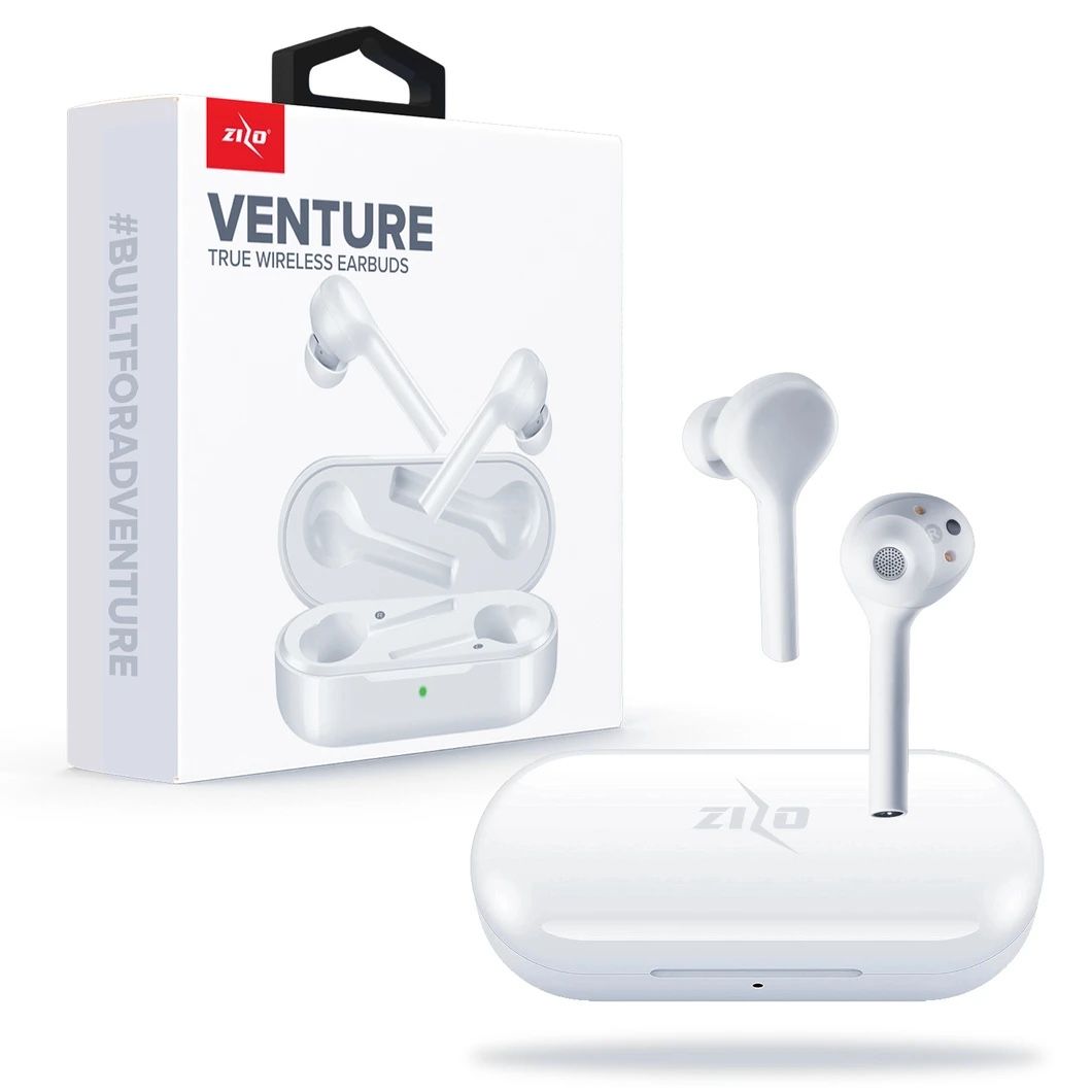 Zizo Venture True Wireless Earbuds White