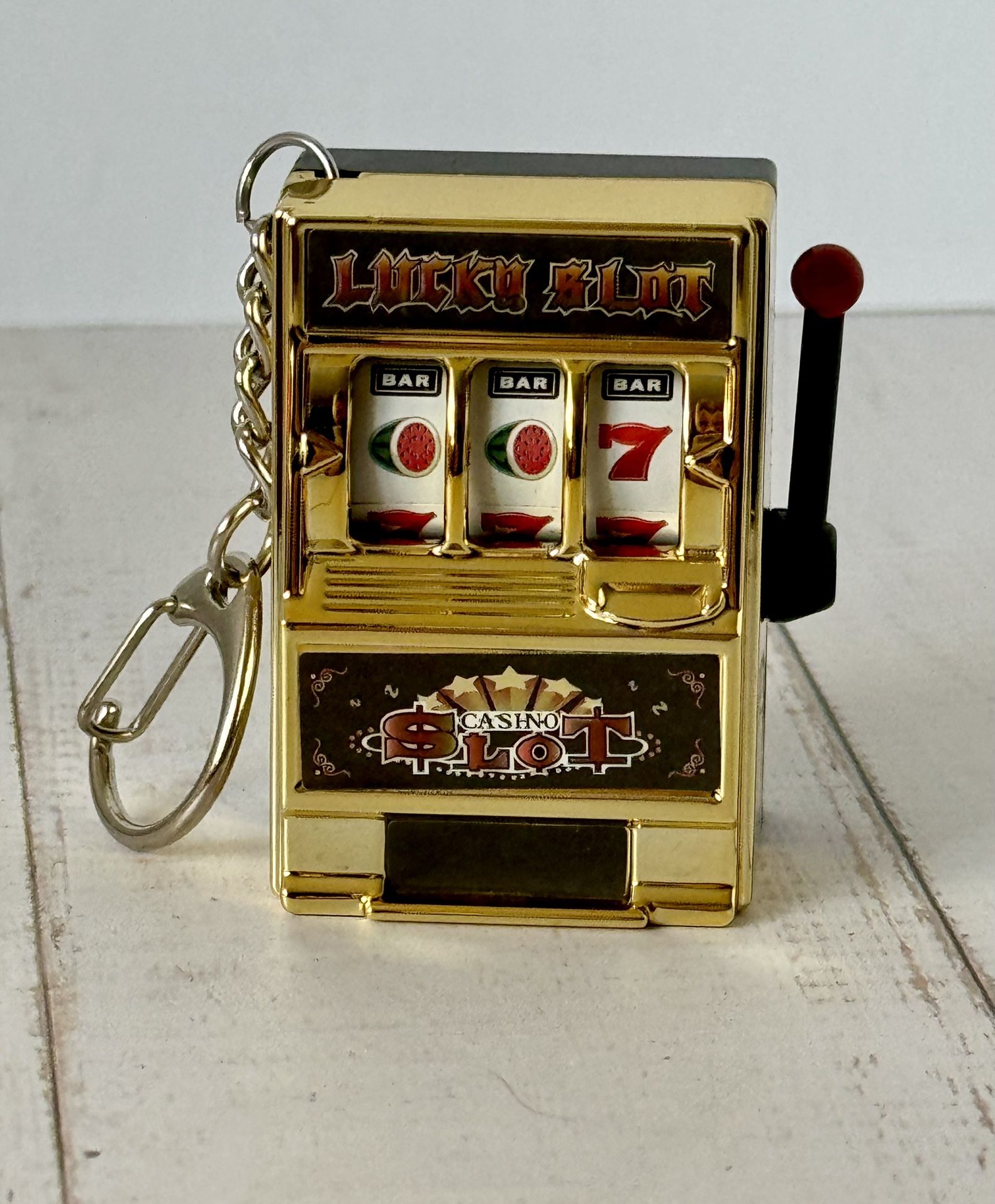 Mini Slot Machine Keychain