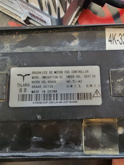 Talaria Mx4 Controller