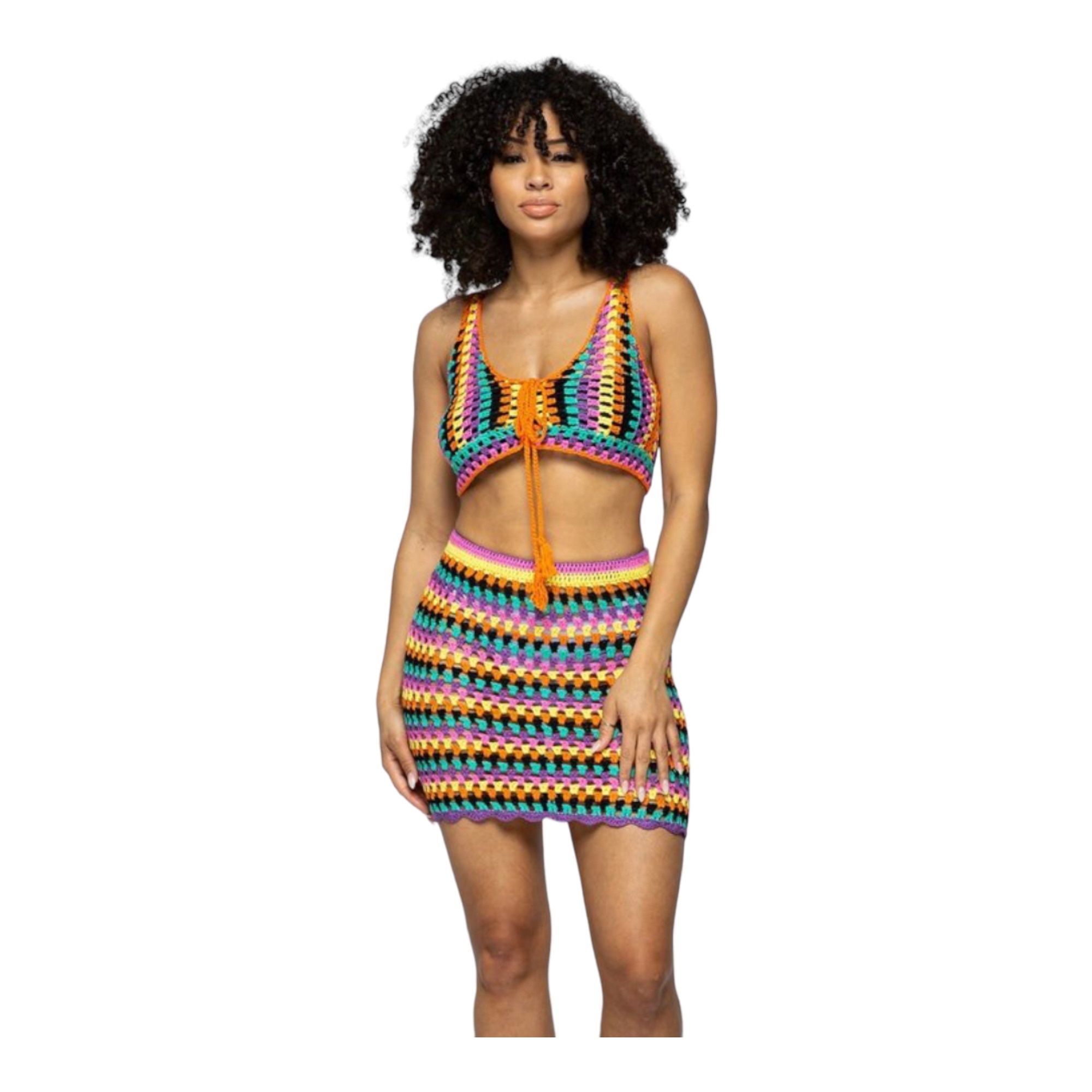 Sexy Multi-Color Mesh Cover-Up