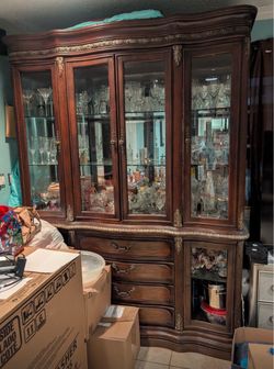Kitchen display storage cabinet