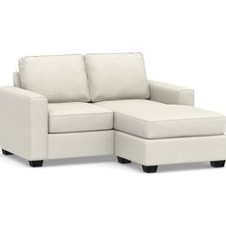 BRAND NEW! Pottery Barn Fremont Square Arm Upholstered Sofa With Reversible Chaise Sectional