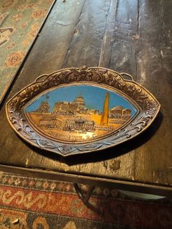 Washington DC vintage metal souvenir tray