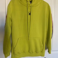SPYDER Yellow Hooded Sweatshirt XL 