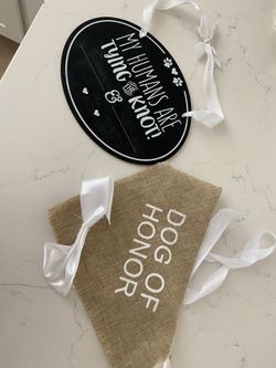 My Humans Are Getting Married Sign 