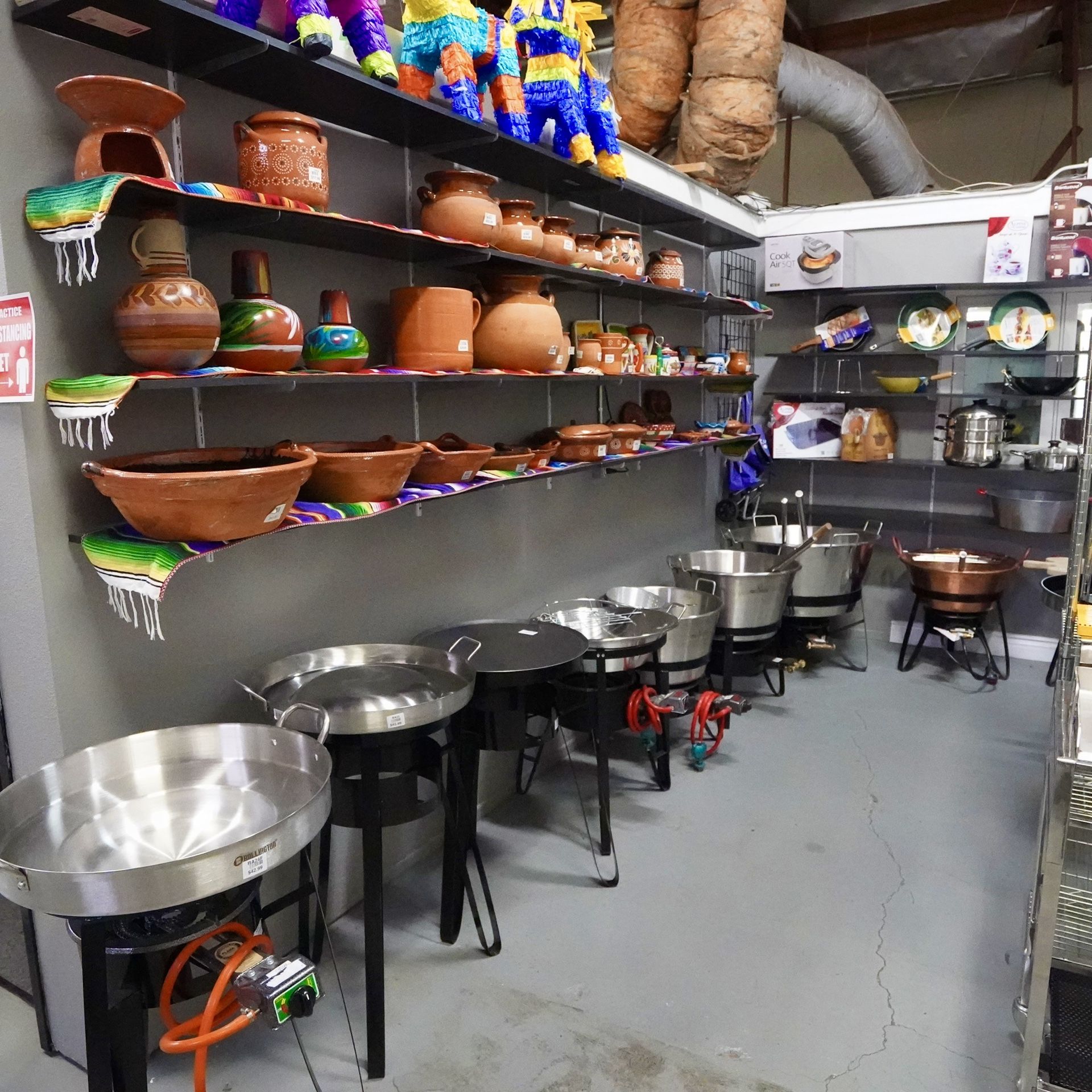 Catering Equipment Kitchen Restaurant Cazo Comal Plancha Para Tacos Taco Cart Tamalera Vaporera Freidora Fryer Asador Grill Stove Parrilla Cobre Barro