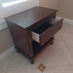 Brand New Dark Wood Night Stand