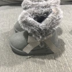 First Steps Faux Fur Toddler Boots