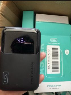 INIU 20000mAh 65W Fast Charging Power Bank (P62) – USB-C Portable Charger with Digital Display – Open Box – $20