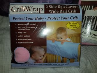 Baby trend, crib rail covers