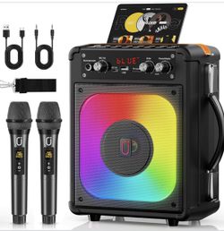 Karaoke Speaker With Mics