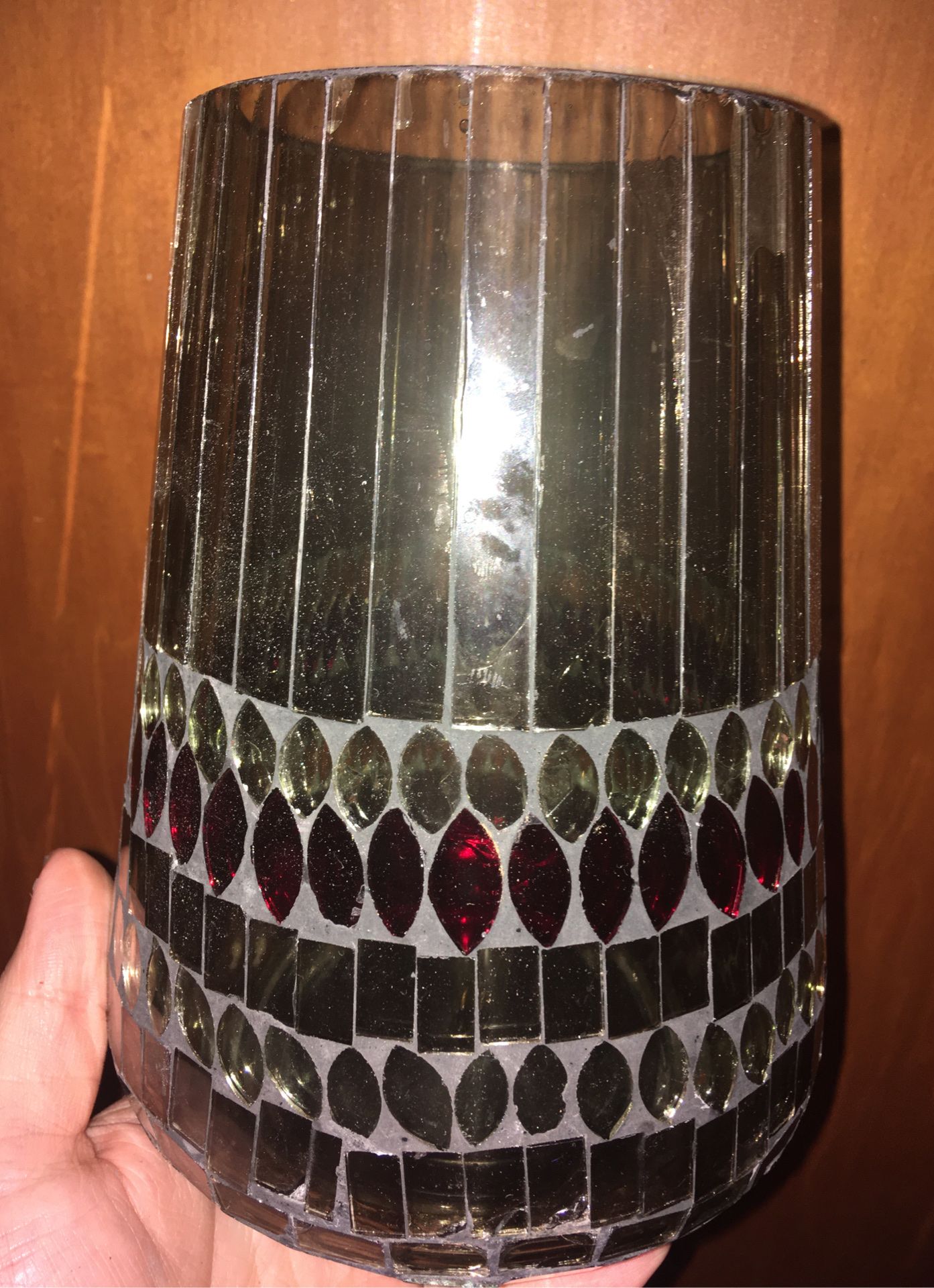 Stained Glass Candle Holder