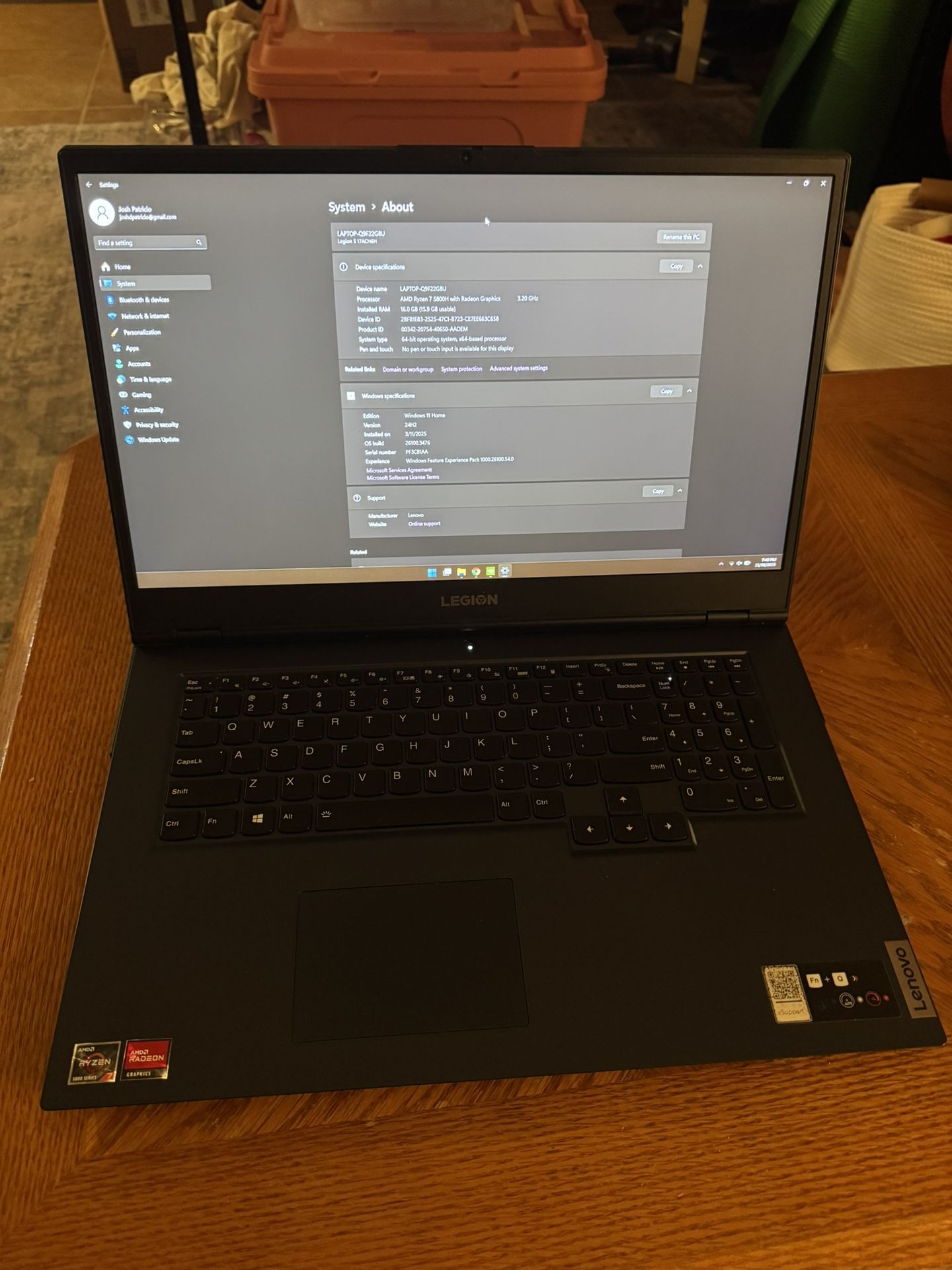 Lenovo Legion 5 17.3” 144hz 3060