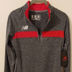 New With Tags Ladies New Balance NBDry Athletic Quarter Zip Performance Top