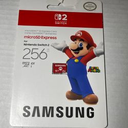 New Samsung 256GB microSD Express – Nintendo Switch 2 Mario
