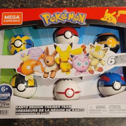 BRAND NEW  Mega Construx Pokémon Kanto Region Trainer Team Construction 139 piece Set